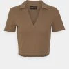 Aktion ❤️ Even&Odd Damen Poloshirt - Brown 👍