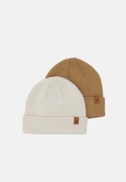 Blitzangebot 🔔 Even&Odd Damen 2 PACK - Mütze - Off-white/camel ❤️