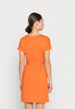 Am billigsten 😍 Even&Odd BASIC Short Sleeves Mini Belted Dress - Jerseykleid - Orange | Damen ❤️ -SchuheKonig Geschaft 6e97c5463e474be3b57e315f11419cc4