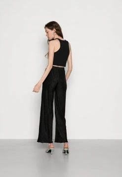 Budget 😉 Even&Odd Damen Plisse Scallop Hem Trouser - Stoffhose - Black 🥰 -SchuheKonig Geschaft 6eb113a732dc452b8909145ea90fff9b