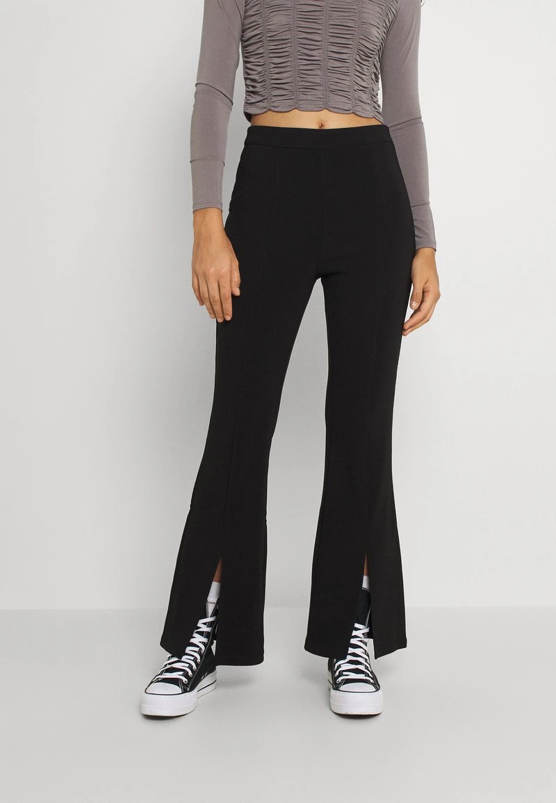 Top 10 🌟 Even&Odd Damen SPLIT FRONT FLARED - Stoffhose - Black ❤️ 3 Top 10 🌟 Even&Odd Damen SPLIT FRONT FLARED - Stoffhose - Black ❤️