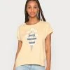 Großhandel 😉 Even&Odd Damen T-Shirt Print - Yellow 🎁