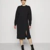 Top 10 👏 Even&Odd Damen SWEAT - Midi Slit Dress - Freizeitkleid - Black 🎉 -SchuheKonig Geschaft 762cbbac219c4efab0434a02a2f8d4b6