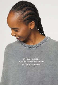 Billig 😍 Even&Odd Damen OVERSIZED PRINT - Sweatshirt - Grey 😉 -SchuheKonig Geschaft 76682a6d0f0642e2a3319a64c4da683a