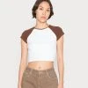 Bestpreis 🌟 Even&Odd T-Shirt Basic - White Brown | Damen 🛒 -SchuheKonig Geschaft 795b063deeda45c2a3ca20bc787b3094