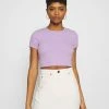 Budget 😀 Even&Odd T-Shirt Print - Lilac | Damen 💯 -SchuheKonig Geschaft 7aad8beb8b554cad9a7ce2896cf6234d