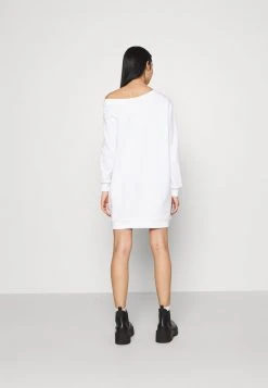 Am billigsten 🥰 Even&Odd Damen SWEAT OFF SHOULDER MINI DRESS - Freizeitkleid - White 🌟 -SchuheKonig Geschaft 7e32cd3ddef54ee2bb2f7713a7c41799