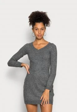 Besorgen 💯 Even&Odd Damen Strickkleid - Mottled Dark Grey 👍
