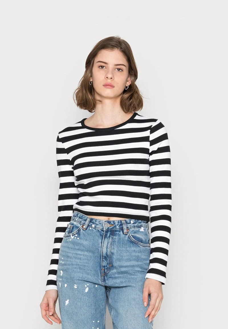 Budget 😀 Even&Odd Damen Langarmshirt - Black/white 🛒 3 Budget 😀 Even&Odd Damen Langarmshirt - Black/white 🛒