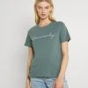 Aktion 😉 Even&Odd Damen T-Shirt Print - Green ❤️ -SchuheKonig Geschaft 8450b948260447988a113e6df48ffb80