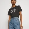 Schlussverkauf 🛒 Even&Odd HATTIE MIRRORED DRAGONS TEE - T-Shirt Print - 801 - Anthracite | Damen 🔔 -SchuheKonig Geschaft 84adf9f2e6704871a4de83595ee1e3ff