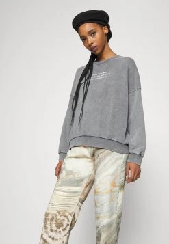 Billig 😍 Even&Odd Damen OVERSIZED PRINT - Sweatshirt - Grey 😉 -SchuheKonig Geschaft 88d30cff58874277bd4b6de6ca3d9b32