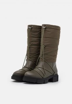Auslauf ❤️ Even&Odd Damen WINTER BOOTIES - Schnürstiefel - Khaki ✨ -SchuheKonig Geschaft 892efad694d5428a891cc0274023f75b