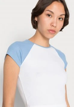 Bestes Angebot 🌟 Even&Odd T-Shirt Basic - White Light Blue | Damen 🛒 -SchuheKonig Geschaft 894f7a5a46bc4f818d4056d034845050