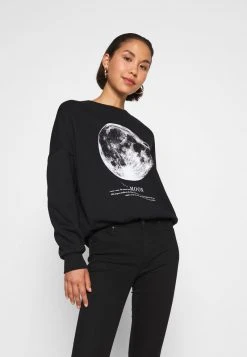Großhandel 💯 Even&Odd Damen Printed Oversized Sweatshirt - Sweatshirt - Black 👏