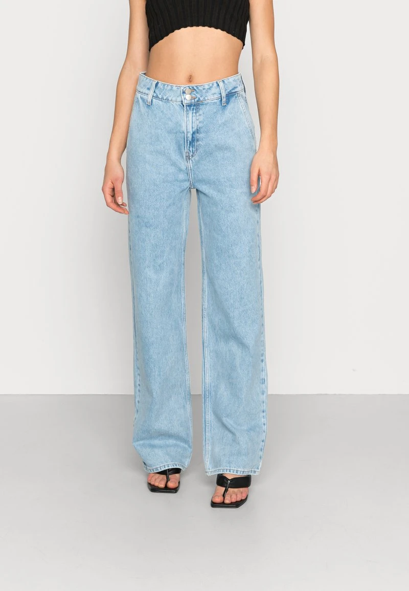 Billig 👏 Even&Odd Damen Jeans Straight Leg - Light Blue Denim 🧨 3 Billig 👏 Even&Odd Damen Jeans Straight Leg - Light Blue Denim 🧨
