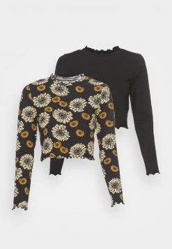 Auslauf 😉 Even&Odd Damen 2 PACK - Langarmshirt - Black/yellow ⌛ -SchuheKonig Geschaft 90af7b30c7db48828da5e7d458a3569e