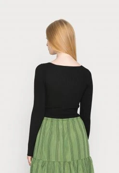 Rabatt ❤️ Even&Odd Damen WRAP FRONT JUMPER - Strickpullover - Black ✨ -SchuheKonig Geschaft 90cb99978f8a4dda9f0be83a5da4b420