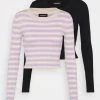 Rabatt 🎉 Even&Odd Damen 2 PACK - Strickpullover - Black/beige/lilac ⭐