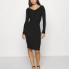 Bestes Angebot 🌟 Even&Odd Damen KNIT V NECK MIDI BODYCON DRESS - Etuikleid - Black 🤩 -SchuheKonig Geschaft 9207ab9c7af94986be9a79b54d7b84cc