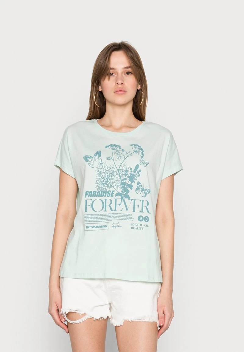Blitzangebot 💯 Even&Odd T-Shirt Print - Light Green | Damen 🔔 3 Blitzangebot 💯 Even&Odd T-Shirt Print - Light Green | Damen 🔔