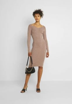 Großhandel 🔥 Even&Odd KNIT V NECK MIDI BODYCON DRESS - Etuikleid - Taupe | Damen 👍 -SchuheKonig Geschaft 929af90d26cd44d7be6e782dc92d13c8