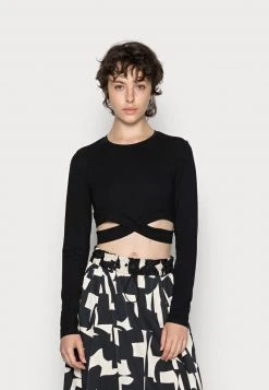 Am billigsten ❤️ Even&Odd Damen Langarmshirt - Black 💯