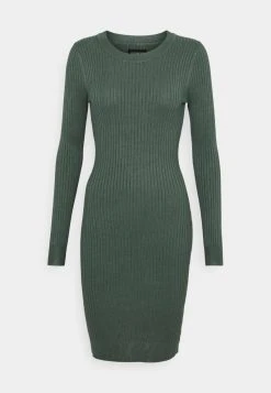 Budget ❤️ Even&Odd Damen Knit Mini Wide Rib Basic Dress - Etuikleid - Green ✔️ -SchuheKonig Geschaft 93f7838424b341e59018583e0d460abe
