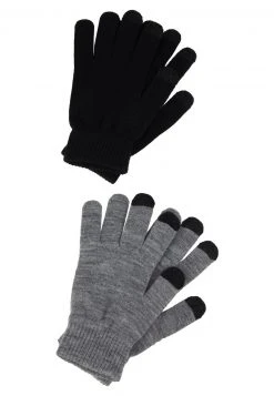 Coupon 🛒 Even&Odd Damen 2 PACK - Fingerhandschuh - Black/grey 👏