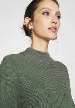 Brandneu 😀 Even&Odd CROPPED MOCK NECK - Strickpullover - Green | Damen ✔️ -SchuheKonig Geschaft 97ea511193fb43cebb5958bf3c0cdcfa