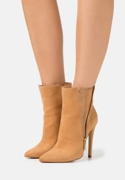 Schlussverkauf 👍 Even&Odd Damen LEATHER - High Heel Stiefelette - Cognac 🎁