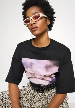 Angebote ⭐ Even&Odd T-Shirt Print - Black | Damen ⌛ -SchuheKonig Geschaft a14c960686c240038c6599d5ad0ca6f9