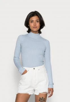 Angebote ⭐ Even&Odd Damen Strickpullover - Mottled Light Blue 🎁