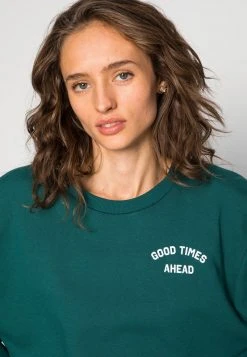 Billig 🥰 Even&Odd Oversized Printed Sweatshirt - Sweatshirt - Dark Green | Damen 🧨 -SchuheKonig Geschaft a5ce3225673e40ce83e779d89bff4d9c