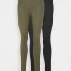 Großhandel ❤️ Even&Odd Damen 2 PACK - Leggings - Hosen - Black Olive ✔️