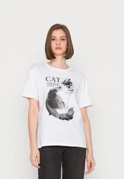 Schlussverkauf ✨ Even&Odd Damen T-Shirt Print - White ⭐