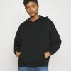 Coupon 👏 Even&Odd Damen HOODIE LONG WITHOUT DRAWCORD AND POCKET - Kapuzenpullover - Black 🔥 -SchuheKonig Geschaft b1b08fbda5204d29b7decabcfd306433