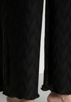 Budget 😉 Even&Odd Damen Plisse Scallop Hem Trouser - Stoffhose - Black 🥰 -SchuheKonig Geschaft b1f06f8eb22f4619869a5ff523015af1