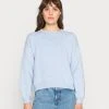 Aktion ⌛ Even&Odd POINTELLE CREW NECK JUMPER - Strickpullover - Mottled Light Blue | Damen 🔔 -SchuheKonig Geschaft b3a401cd21404af98b458465e23f9a55