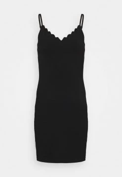 Brandneu ❤️ Even&Odd Damen Scallop Edge Mini Strap Dress - Etuikleid - Black 🤩 -SchuheKonig Geschaft b3da3160c9134df6ad678418690fd842