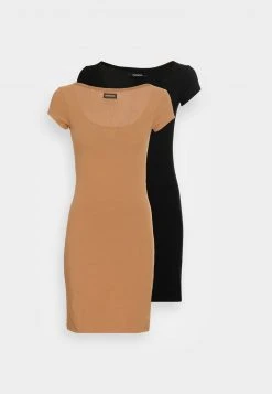 Top 10 ⌛ Even&Odd Damen 2 PACK - Jerseykleid - Black/brown ✔️ -SchuheKonig Geschaft b53e61e65ee34ea39929fb1d18f245dd