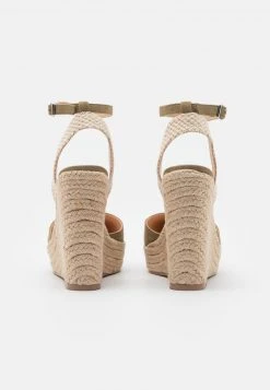Am billigsten 😀 Even&Odd Plateausandalette - Khaki | Damen 🌟 -SchuheKonig Geschaft b59dc4ac7908457fb80216d13770e7f5