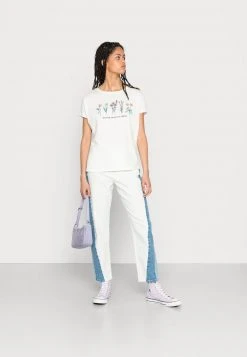 Brandneu 👏 Even&Odd Damen T-Shirt Print - White 🔔 -SchuheKonig Geschaft c04c375c992c40ffaac39a22a41cf98f