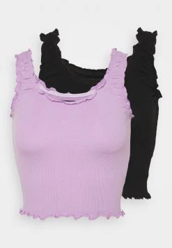 Am billigsten 💯 Even&Odd Damen 2 PACK - Top - Black/lilac 🎉 -SchuheKonig Geschaft c098097996214a5da642cee24831e221