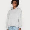 Bestes Angebot 😉 Even&Odd Damen HOODIE LONG WITHOUT DRAWCORD AND POCKET - Kapuzenpullover - Mottled Light Grey ⭐ -SchuheKonig Geschaft c1d5768fe3754245b8f21cf557a701e5