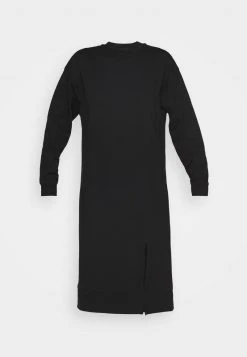 Top 10 👏 Even&Odd Damen SWEAT - Midi Slit Dress - Freizeitkleid - Black 🎉 -SchuheKonig Geschaft c329a903d5134b27b92c56b092b19758