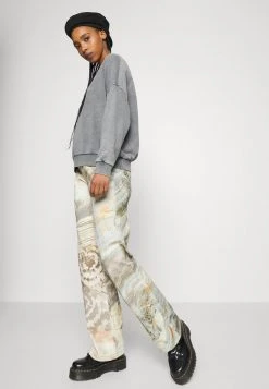 Billig 😍 Even&Odd Damen OVERSIZED PRINT - Sweatshirt - Grey 😉 -SchuheKonig Geschaft c3c6653cec684eb3ac43b02cb0a3b90f