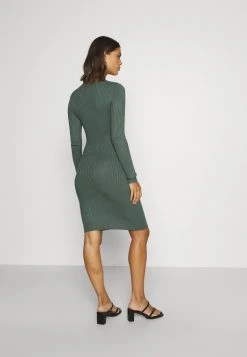 Budget ❤️ Even&Odd Damen Knit Mini Wide Rib Basic Dress - Etuikleid - Green ✔️ -SchuheKonig Geschaft c49c63ef00fd44cf85ae99c8fb4f07fd