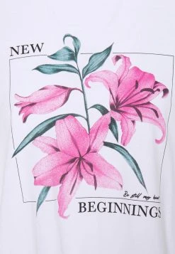 Angebote ⭐ Even&Odd Damen T-Shirt Print - White ⭐ -SchuheKonig Geschaft c99ac744044f4e6eaa12955a578b64df