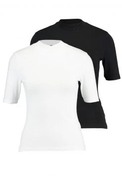 Bestes Angebot ⌛ Even&Odd Damen 2 PACK - T-SHIRT BASIC - T-Shirt Basic - White/black 🤩 -SchuheKonig Geschaft ca338675ce46494898025e6d1b3984fe